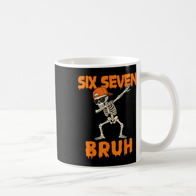 67 Halloween Lustiger Sechs Sieben Meme Brainrot K Kaffeetasse (Rechts)