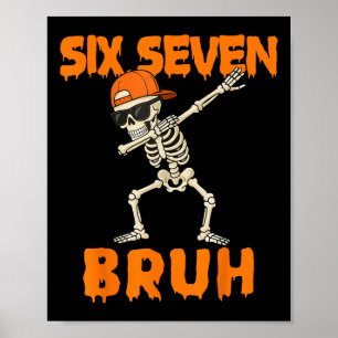 67 Halloween Lustiger Sechs Sieben Meme Brainrot K Poster