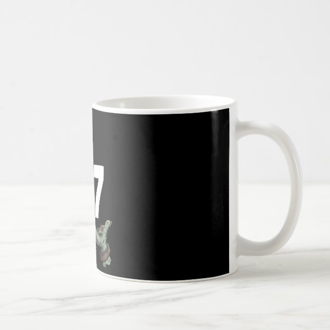 67 halloween mädchen hexe sechs sieben 6 7 meme st kaffeetasse (Rechts)