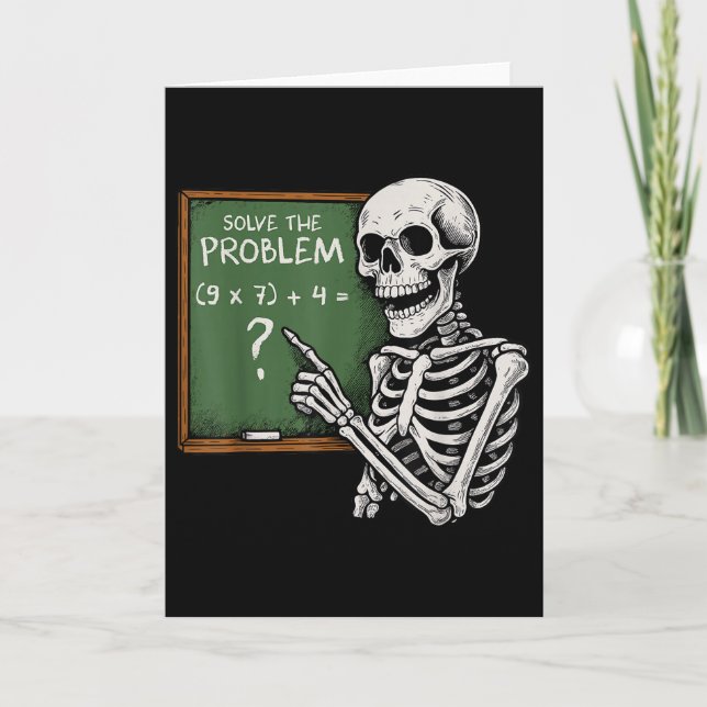 67 Halloween Math Funny Six Seven Meme Brainrot Sk Karte (Vorderseite)
