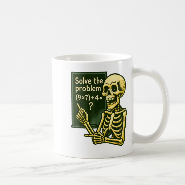 67 Halloween Math Funny Six Sieben Meme Brainrot S Kaffeetasse (Rechts)