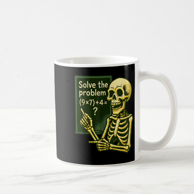 67 Halloween Mathe Lustig Sechs Sieben Meme Brainr Kaffeetasse (Rechts)