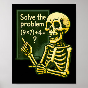 67 Halloween-Mathematik Lustig Sechs Sieben Meme B Poster