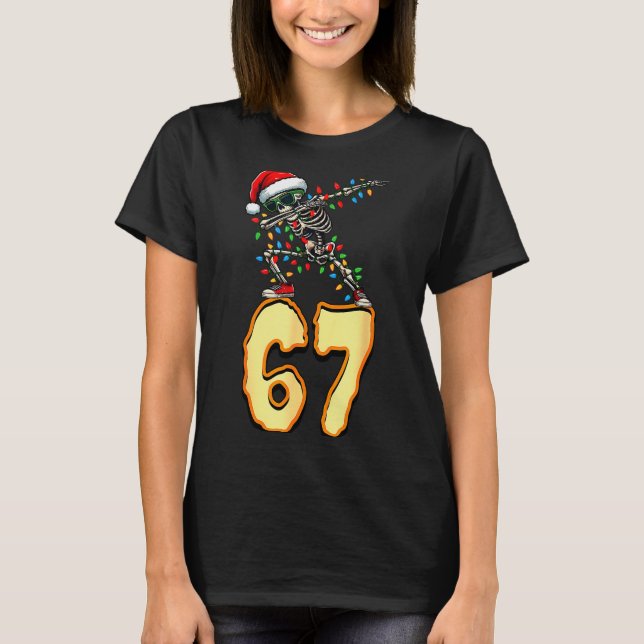 67 Halloween Meme 6 7 Numbers Six Seven Funny Kids T-Shirt (Vorderseite)