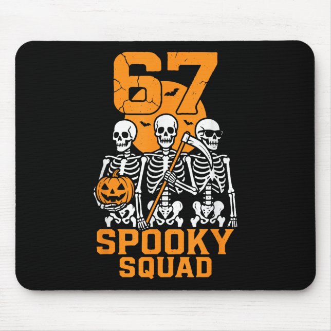 67 Halloween-Meme 6 7 Zahlen Sechs Sieben Kinder S Mousepad (Vorne)