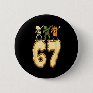 67 Halloween-Meme 6 7 Zahlen Sechs Sieben Lustig K Button