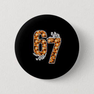 67 Halloween-Meme 6 7 Zahlen Sechs Sieben Lustige  Button