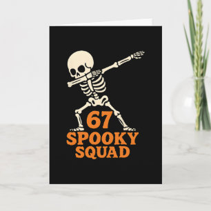 67 Halloween Meme 6 7 Zahlen Sechs Sieben Lustige  Karte