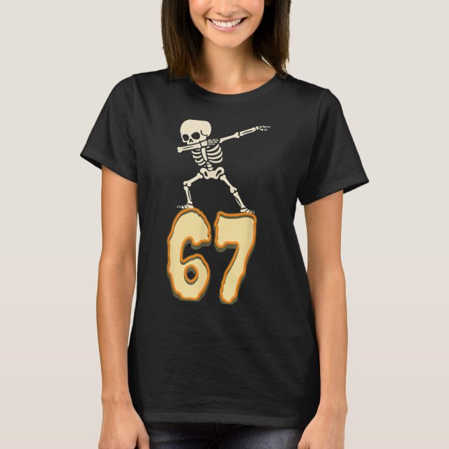 67 Halloween Meme 6 7 Zahlen Six Sieben Funny Kids T-Shirt (Vorderseite)