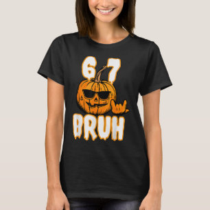 67 Halloween-Meme-Brain-Rot-Kostüm Kinder 6-7 Sech T-Shirt