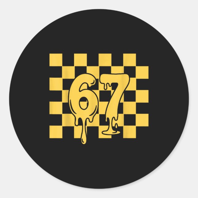 67 Halloween Meme  Runder Aufkleber (Vorderseite)