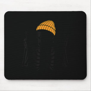 67 Halloween-Skelett Friedenszeichen Lustiges Meme Mousepad