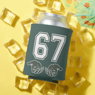 67 Hand Funny Six Seven Meme Generation Alpha Dosenkühler