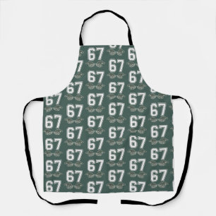 67 Hand Funny Six Seven Meme Generation Alpha Schürze