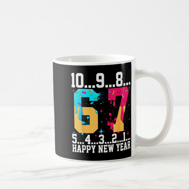 67 Happy New Year Six Seven Funny Countdown 2026  Kaffeetasse (Rechts)