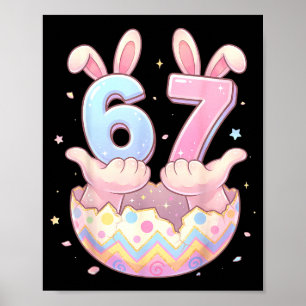 67 Hasen-Ei für Kinder Mädchen Junge Frauen Jugend Poster