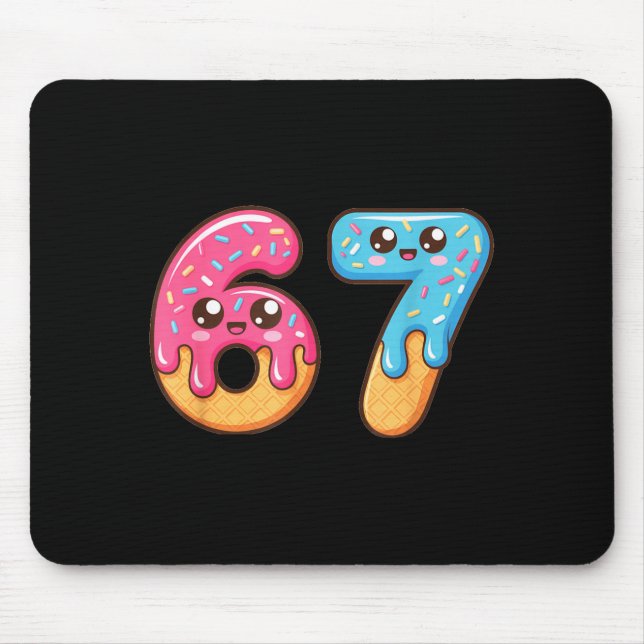 67 Hemd Baseball Lifestyle 101 Bekleidung Jugend D Mousepad (Vorne)