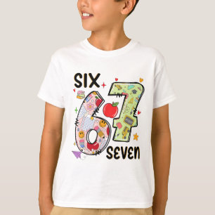 67 Hemd Lehrer 6 7 Meme Frauen Mädchen Lehrerinnen T-Shirt