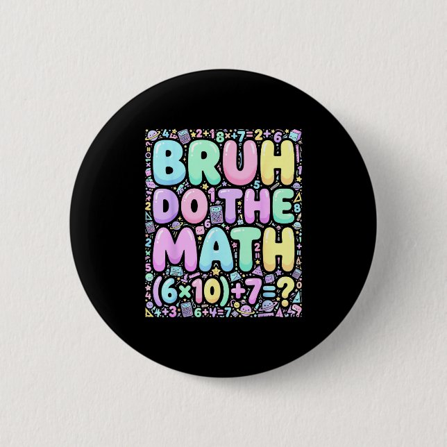 67 Hemd Six Seven Meme 6-7 Jungen Kinder Mädchen B Button (Vorderseite)