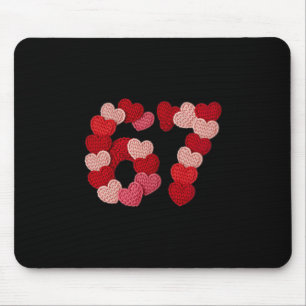 67 Herzen Pullover-Design für Valentinstag Liebe Mousepad