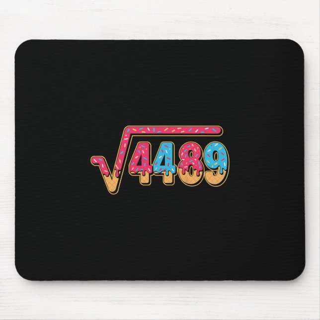 67 Ice Cream Drip Meme Math Teacher School Square  Mousepad (Vorne)