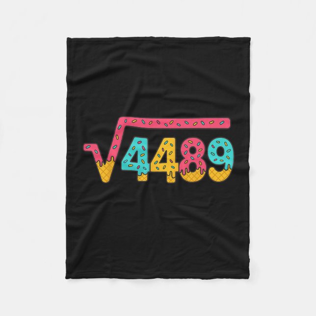 67 Ice Cream Drip Meme Square Root 4489 Slang Math Fleecedecke (Vorderseite)