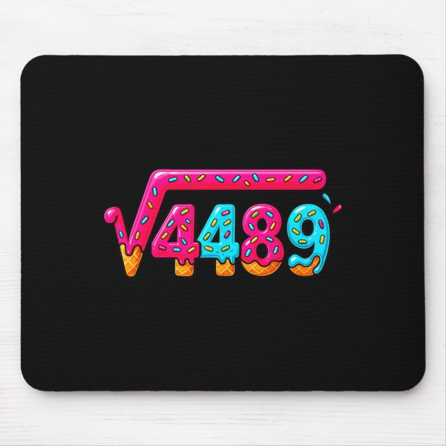 67 Ice Cream Drip Meme Square Root 4489 Slang Math Mousepad (Vorne)