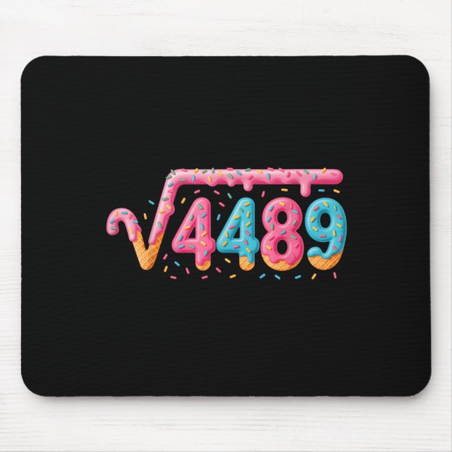 67 Ice Cream Drip Meme Square Root 4489 Slang Math Mousepad (Vorne)