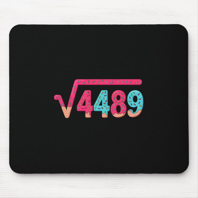 67 Ice Cream Drip Meme Square Root 4489 Slang Math Mousepad (Vorne)