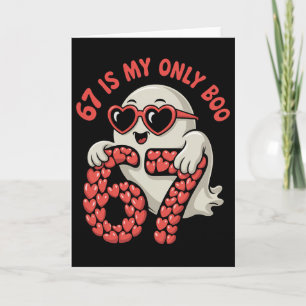 67 Ist mein einziger Boo Lustiger Valentinstag Sin Karte