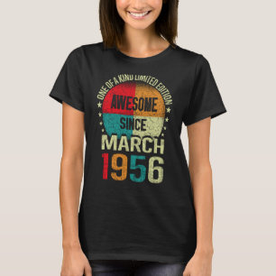 67 Jahre Phantastisch Seit März 1956 Vintag 67. Ge T-Shirt