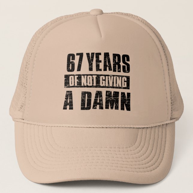 67 Jahre Truckerkappe (Vorderseite)