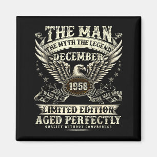 67-jähriger Legende wurde im Dezember 1958 geboren Magnet