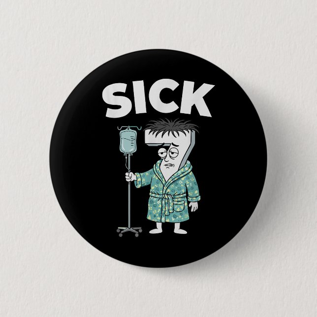 67 Krank Sieben Sechs 6 7 Meme  Button (Vorderseite)