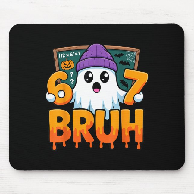 67 Lehrer Geist sechs sieben Meme Mathe-Gleichung  Mousepad (Vorne)