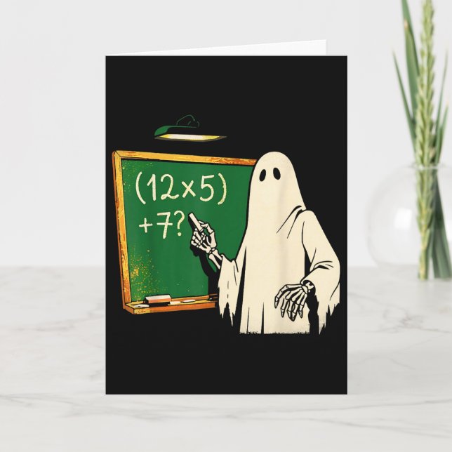 67 Lehrer Halloween Geist Sechs Sieben Meme Brainr Karte (Vorderseite)