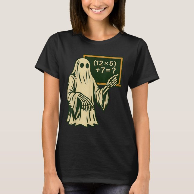 67 Lehrer Halloween Geist Sechs Sieben Meme Brainr T-Shirt (Vorderseite)