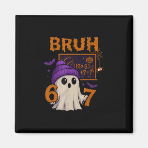 67 Lehrer Halloween Geist Sechs Sieben Meme Mathe  Magnet