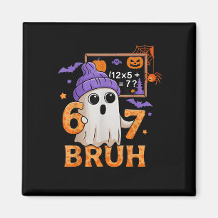67 Lehrer Halloween Geist Sechs Sieben Meme Mathe  Magnet
