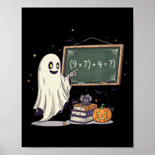 67 Lehrer Halloween Geist Sechs Sieben Meme Mathe  Poster