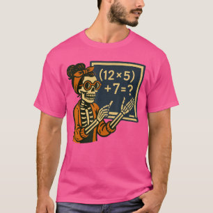 67 Lehrer Halloween Skelett Sechs Sieben Meme Gehi T-Shirt