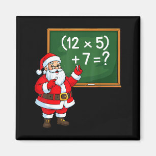 67 Lehrer Weihnachten Santa Sechs Sieben Meme Brai Magnet