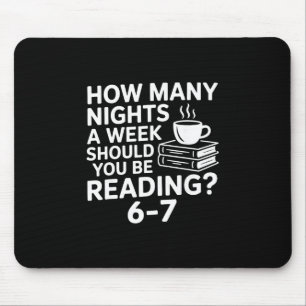 67 Lesender Buchliebhaber Lustig Sechs Sieben Meme Mousepad