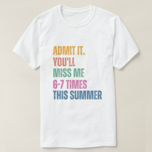 67 Letzter Schultag Gen A Letzter Schultag T-Shirt