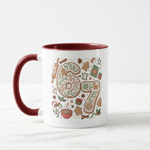 67 Lustige 6 7 Sechs Sieben Lebkuchen-Weihnachtspl Tasse
