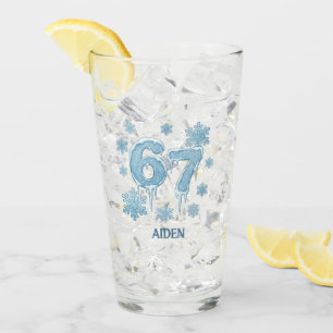 67 Lustige 6 7 Sechs Sieben Personalisierte Weihna Glas