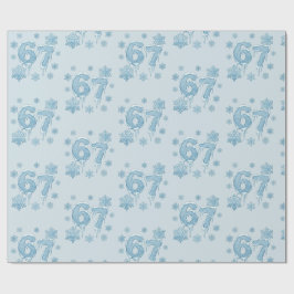67 Lustige 6 7 Sechs Sieben Schneeflocke Weihnacht Geschenkpapier