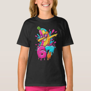 67 Lustige Baseball-Dabbing-Banane 6 7 Tröpfelnde  T-Shirt