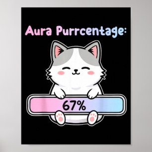 67 Lustige Katze Aura Energie Bei Six Seven Meme G Poster