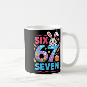 67 lustige sechs sieben gen meme süße Kaninchen Ha Kaffeetasse